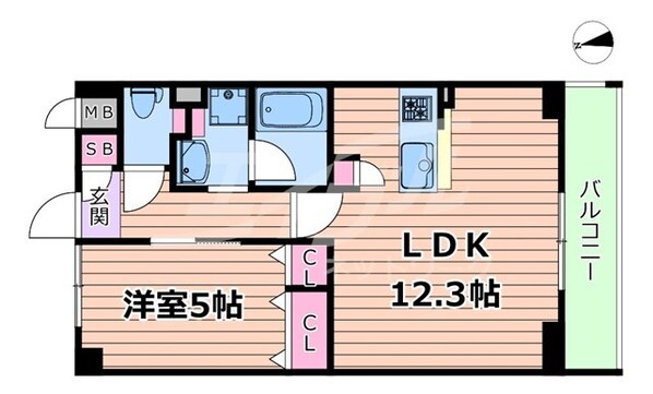 森小路駅 徒歩8分 3階の物件間取画像